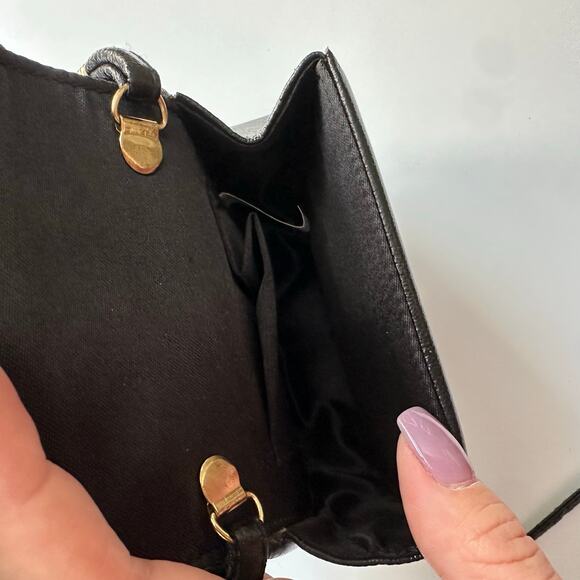 Black mini metal mesh crossbody‎ evening bag - Picture 2 of 6